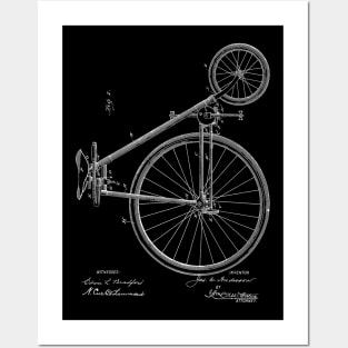 Bicycle Vintage Patent Hand Drawing Posters and Art